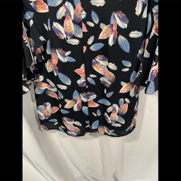 NWT Nicole Miller NY Long‎ Ruffle Sleeve Dress 2 - Picture 11 of 12